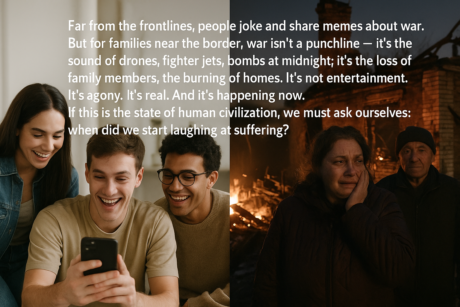 When Did We Start Laughing at Suffering?