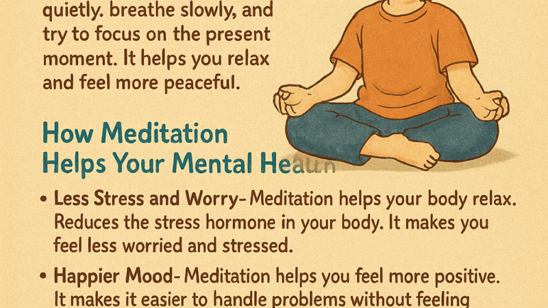 The Power of Meditation: A Simple Way to Care for Your Mind